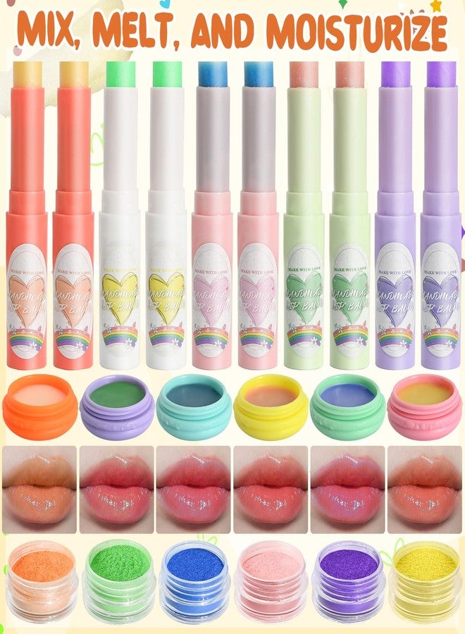 JCOOS Lip Balm Making Kit- Lip Gloss Set to Make Your Own DIY Balm for Adults, Moisturizing DIY Lip Gloss Kit with Lip Balm Base, Essential Oil, Empty Tubes, Christmas Gift for Girls & Women - Image 4